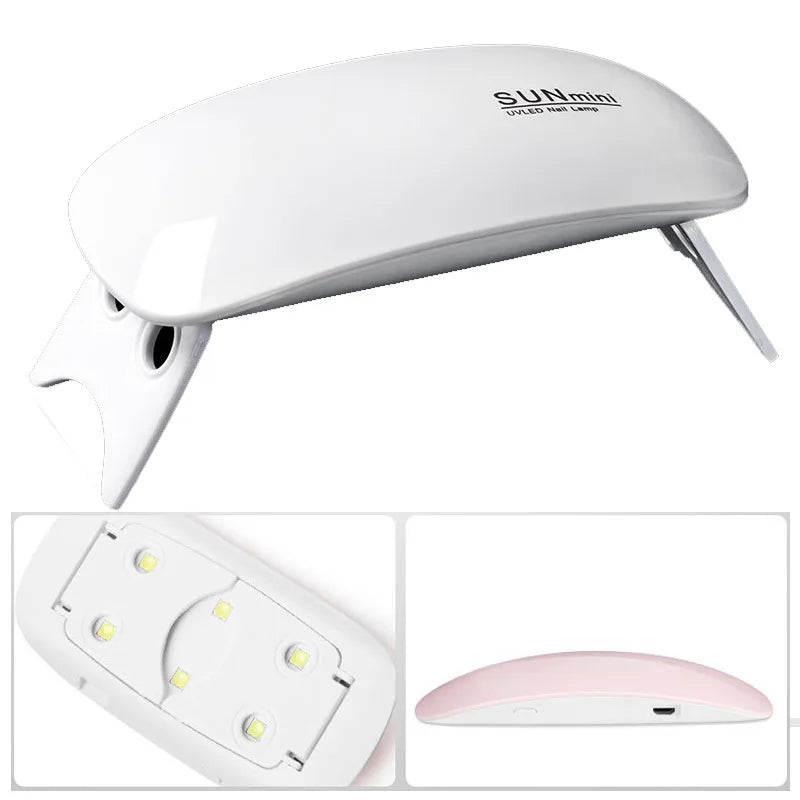 6W Mini Nail Dryer LED UV Light Portable Home