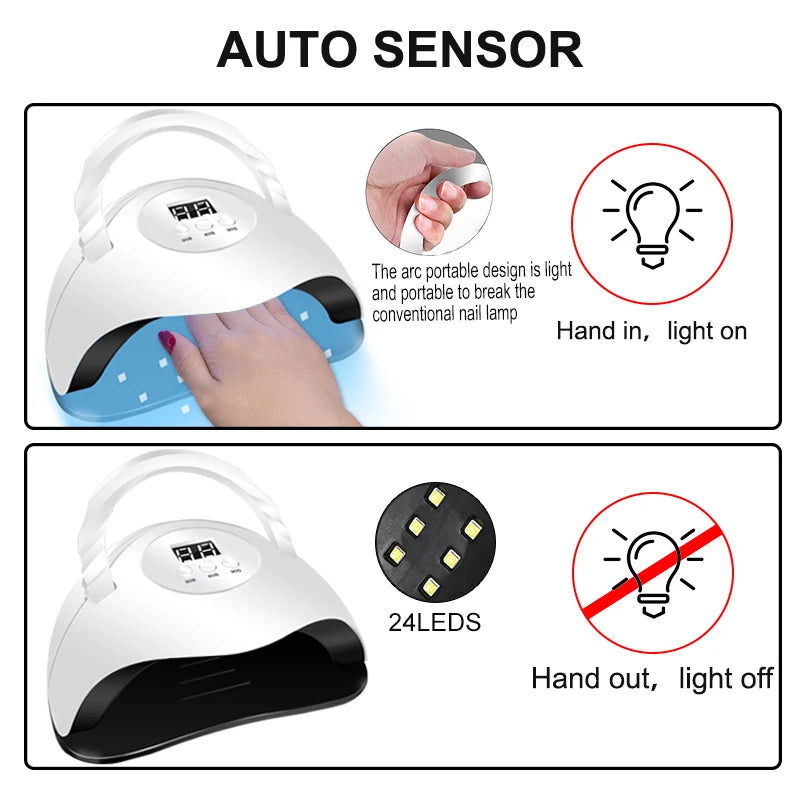 Professional 27-Color Gel Nail Kit with LED Lamp – Complete Manicure & Extension Set