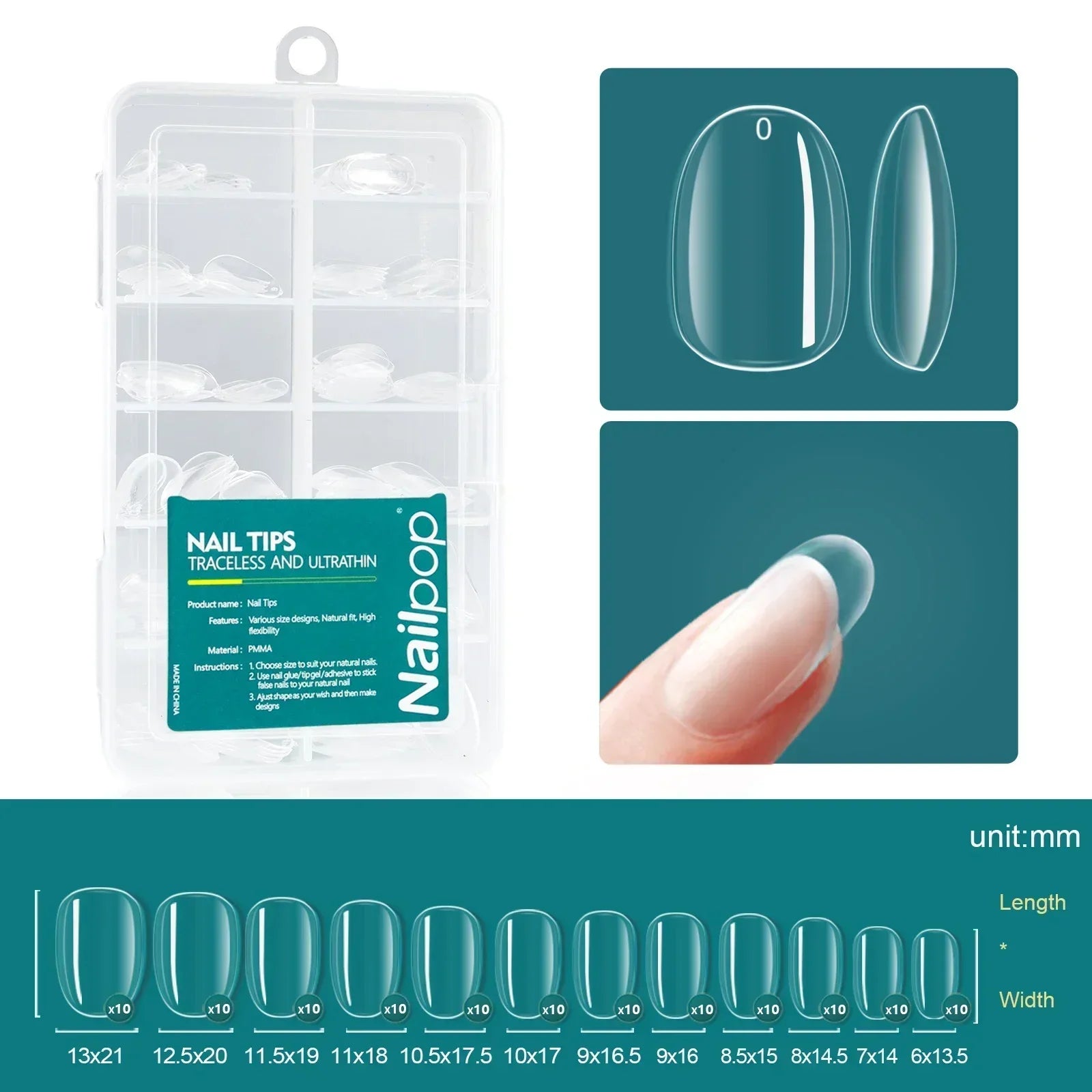 UltraFit Acrylic Nail Extensions – 120pcs