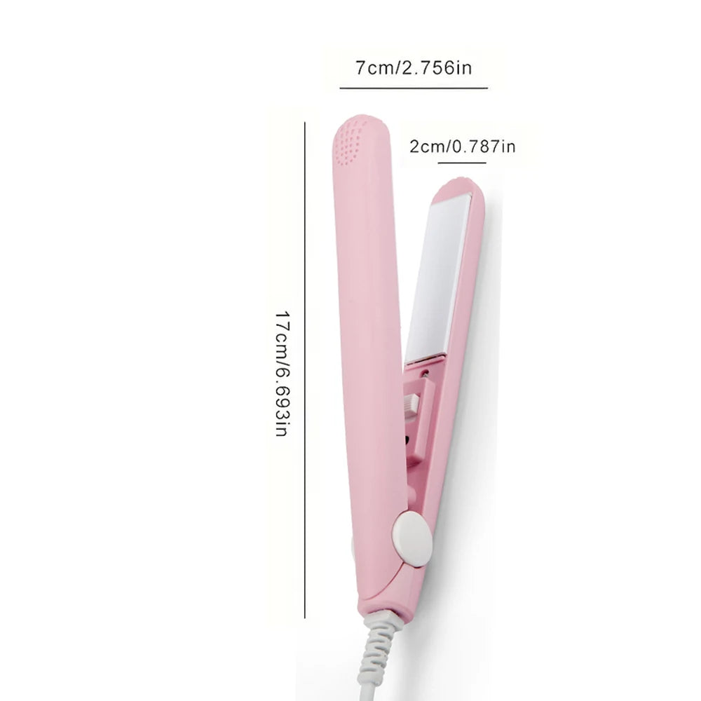 Travel Mini Hair Straightener 2-in-1 - Ceramic Plates