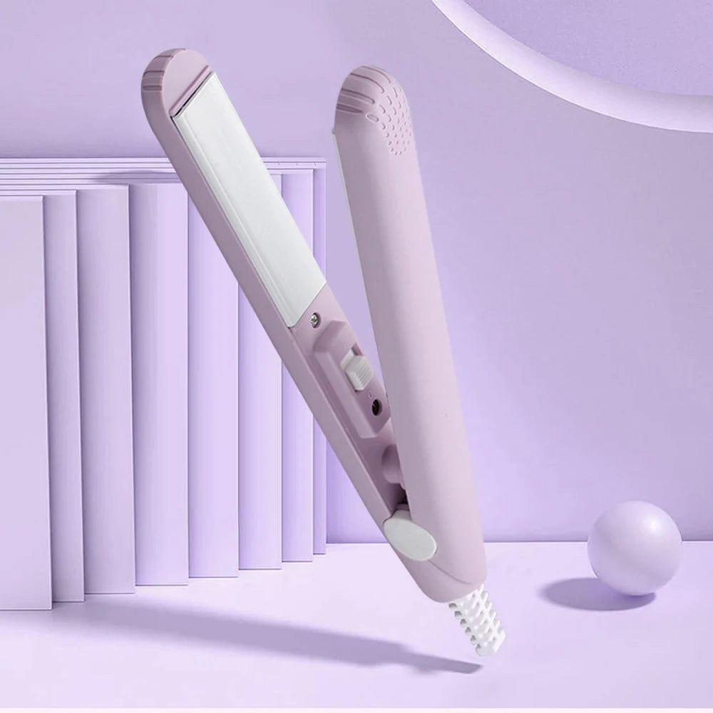 Travel Mini Hair Straightener 2-in-1 - Ceramic Plates