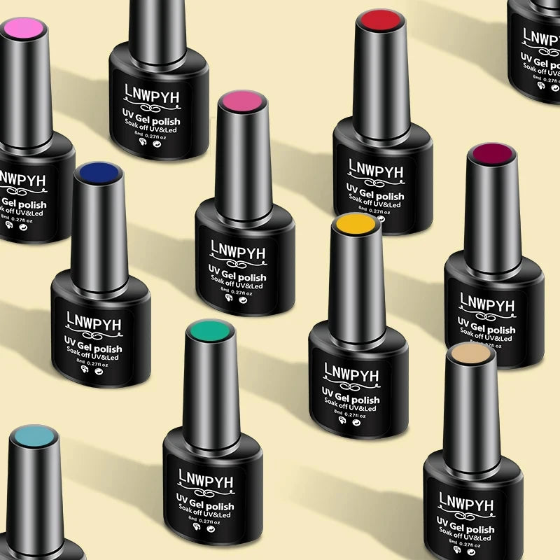 Professional 27-Color Gel Nail Kit with LED Lamp – Complete Manicure & Extension Set