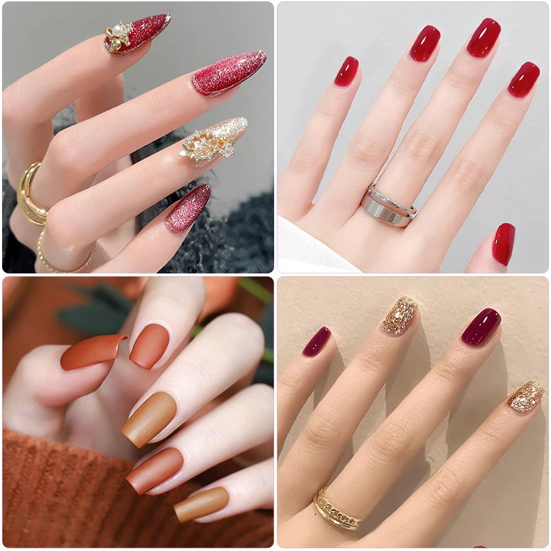 Professional 27-Color Gel Nail Kit with LED Lamp – Complete Manicure & Extension Set