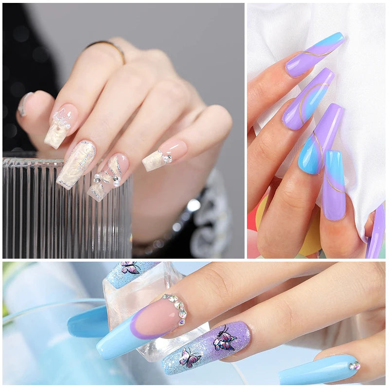 Professional 27-Color Gel Nail Kit with LED Lamp – Complete Manicure & Extension Set