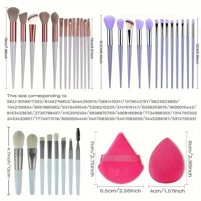 Velvet Pro Makeup Brush Set
