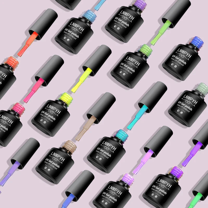 Professional 27-Color Gel Nail Kit with LED Lamp – Complete Manicure & Extension Set