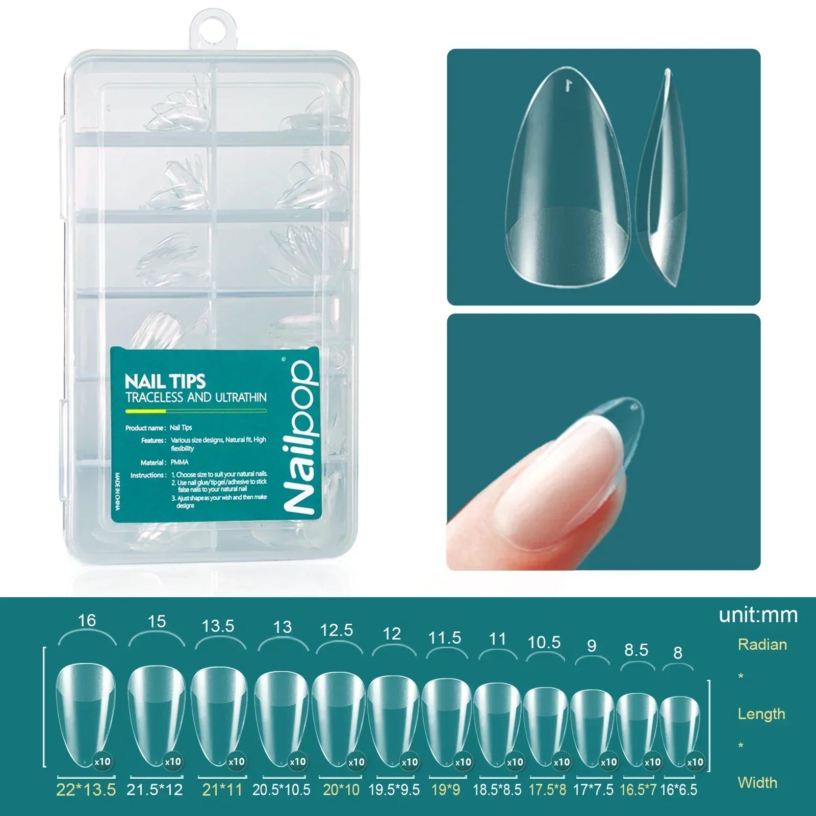 UltraFit Acrylic Nail Extensions – 120pcs