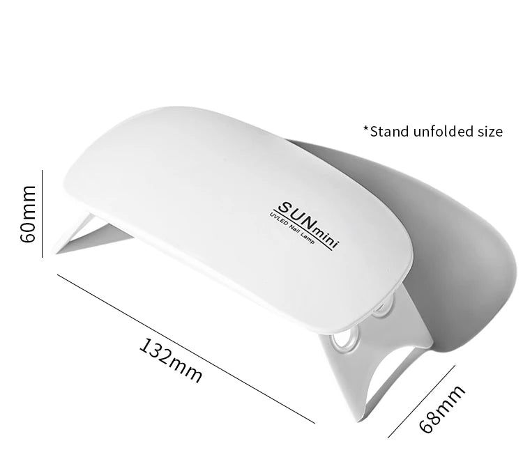 6W Mini Nail Dryer LED UV Light Portable Home