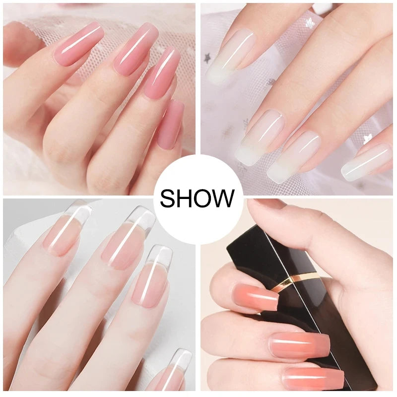 Professional 27-Color Gel Nail Kit with LED Lamp – Complete Manicure & Extension Set