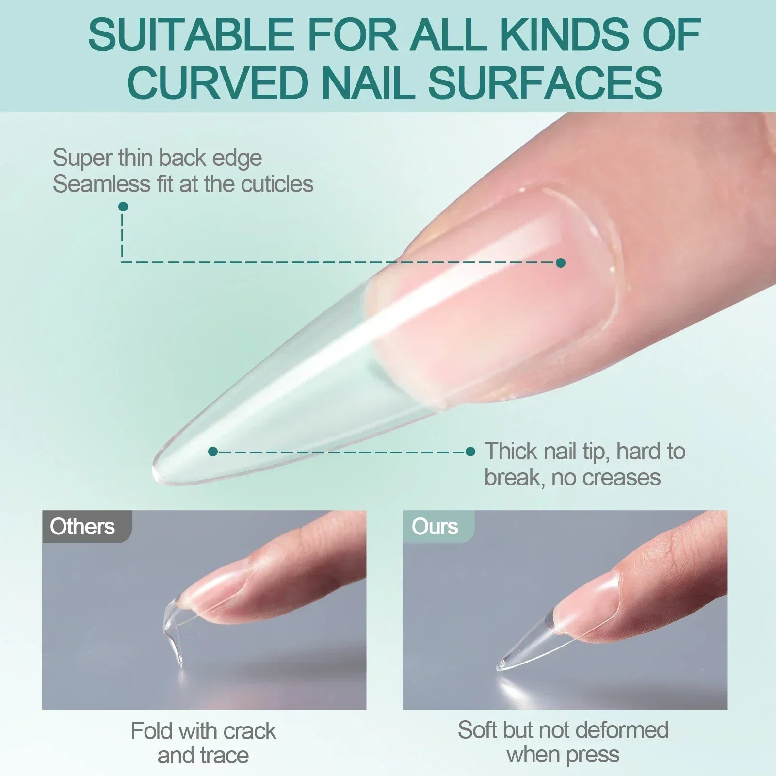 UltraFit Acrylic Nail Extensions – 120pcs