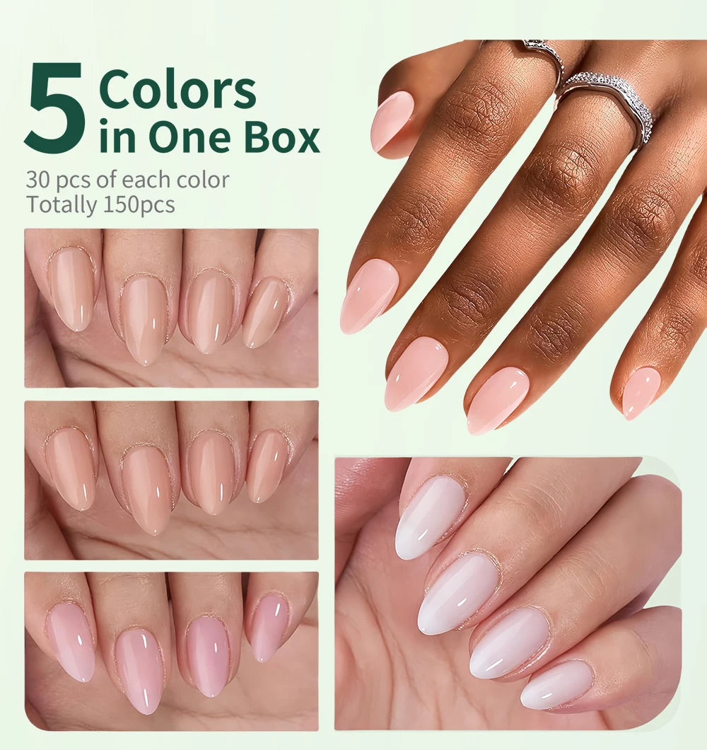 Sweet Dream 5-Colors 4-Shapes Nail Tips