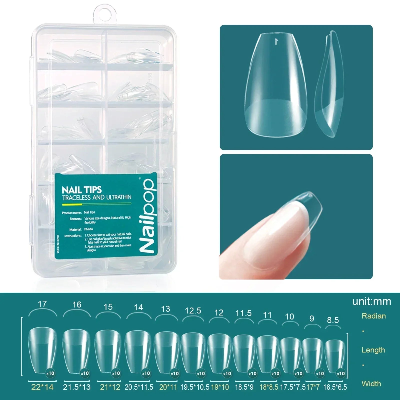 UltraFit Acrylic Nail Extensions – 120pcs