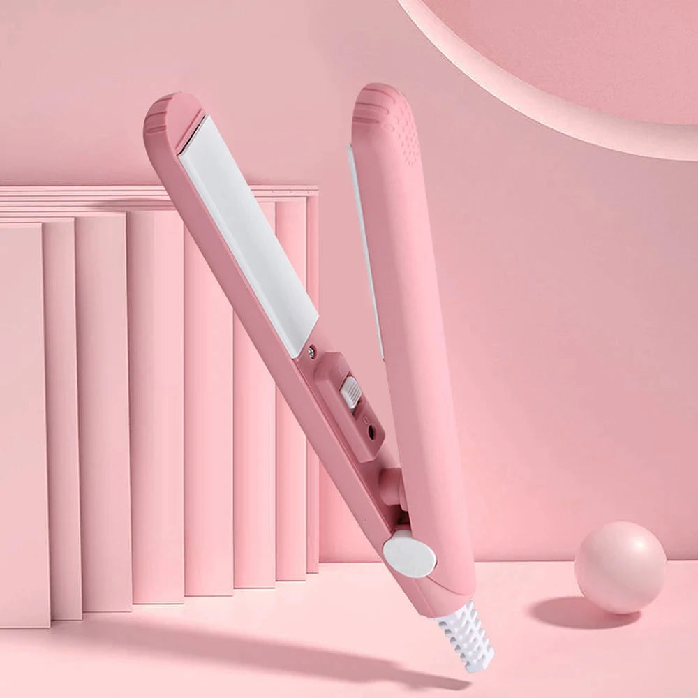 Travel Mini Hair Straightener 2-in-1 - Ceramic Plates