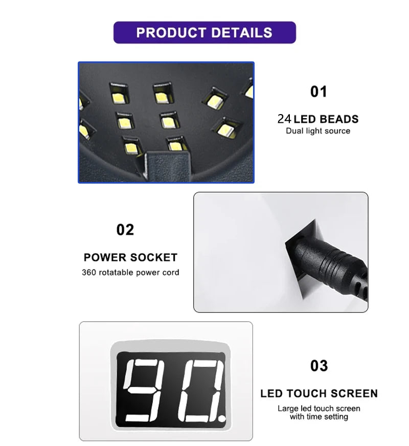 Professional 27-Color Gel Nail Kit with LED Lamp – Complete Manicure & Extension Set