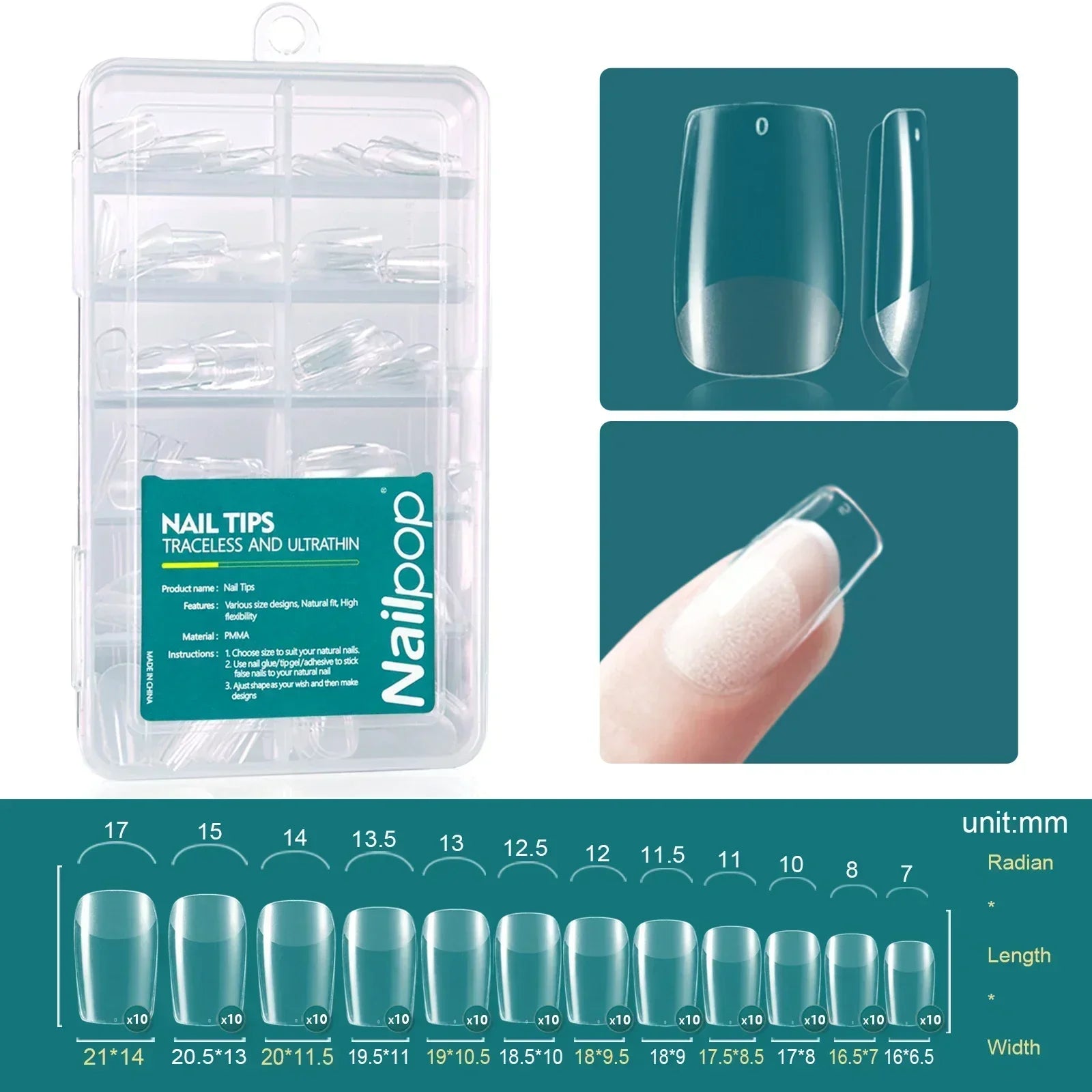 UltraFit Acrylic Nail Extensions – 120pcs